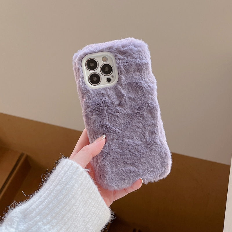 iPhone 14 Pro Max Case im luxuriösem Pelz-Design