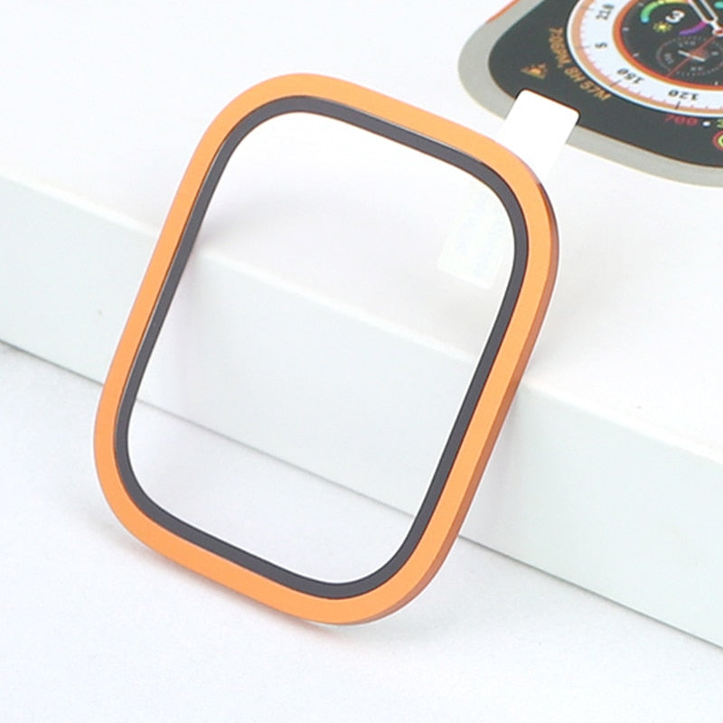 Apple Watch Ultra Screen Protector mit Metallrahmen