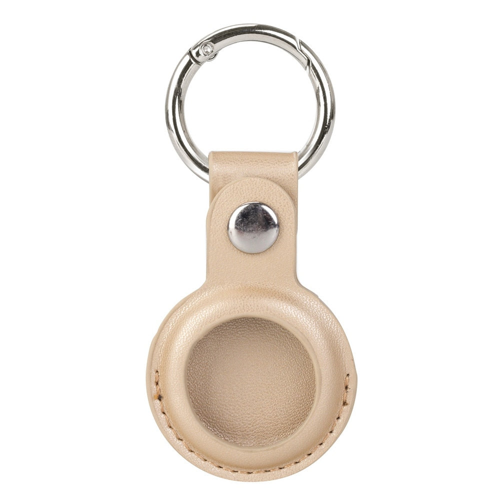 AirTag Luxuriöse Leder Keychain Schutzhülle