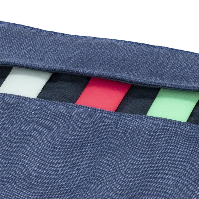 5-Slot-Uhrenrolle aus Nylon-Canvas - Organizer-Tasche für Uhren und Schmuck - mit abnehmbarem Anti-Rutsch-Knopfverschluss