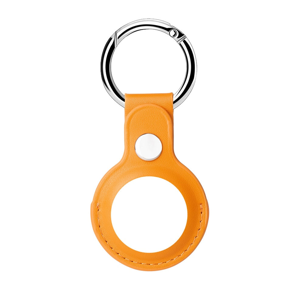 AirTag Luxuriöse Leder Keychain Schutzhülle