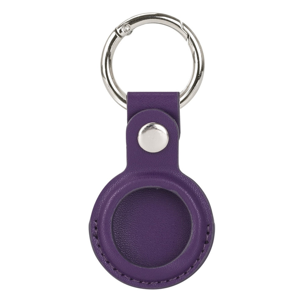 AirTag Luxuriöse Leder Keychain Schutzhülle