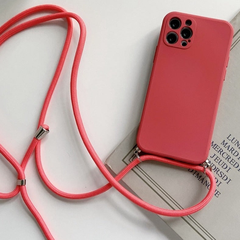 iPhone 14 Pro Crossbody Handykette mit Schutzhülle