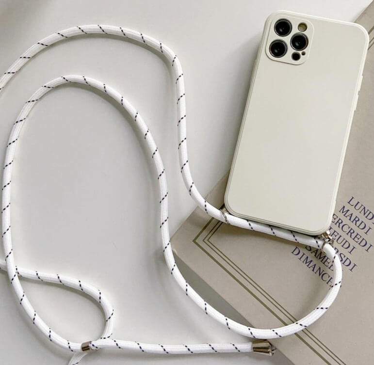 iPhone 15 Plus Crossbody Handykette mit Schutzhülle