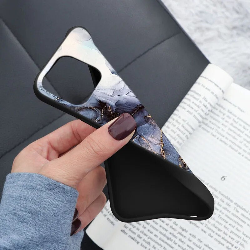 iPhone 15 Plus Marmor-Design Case