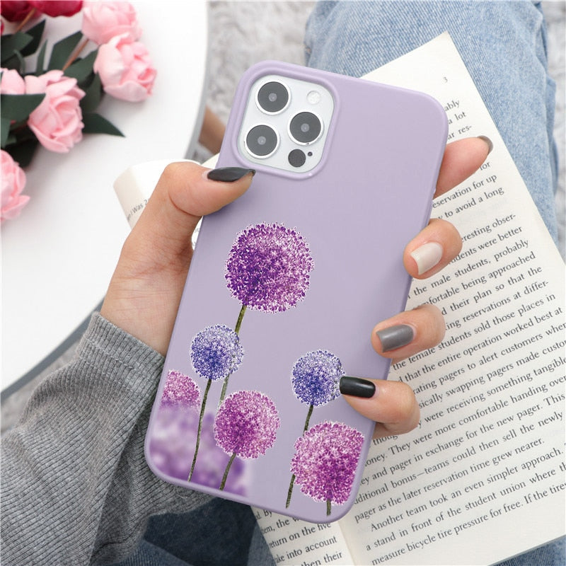 iPhone 13 mini Lavendel Flower Case