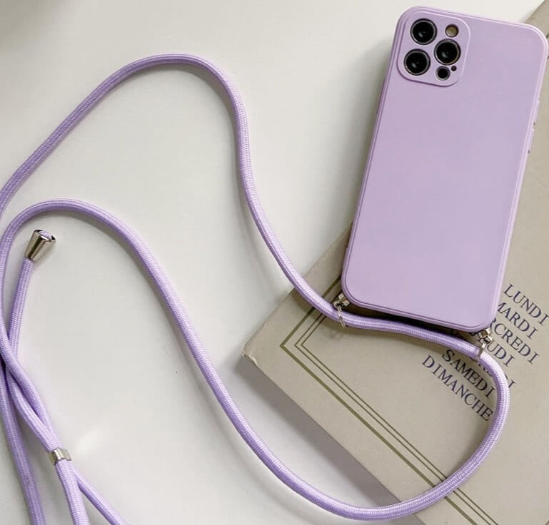 iPhone 15 Plus Crossbody Handykette mit Schutzhülle