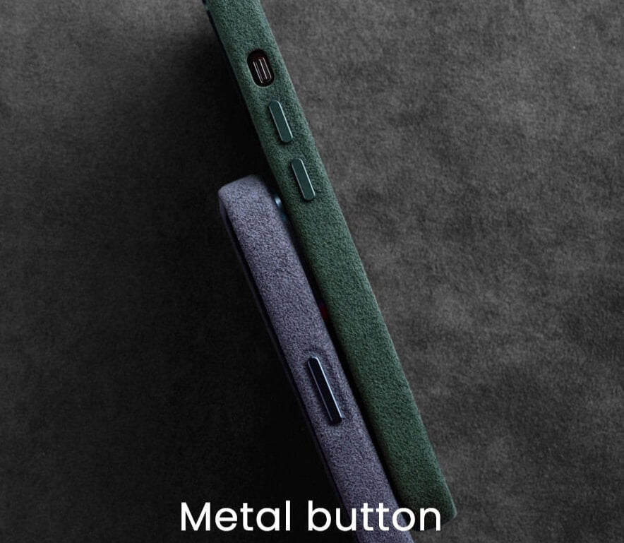 iPhone 15 Plus magnetische Alcantara Schutzhülle
