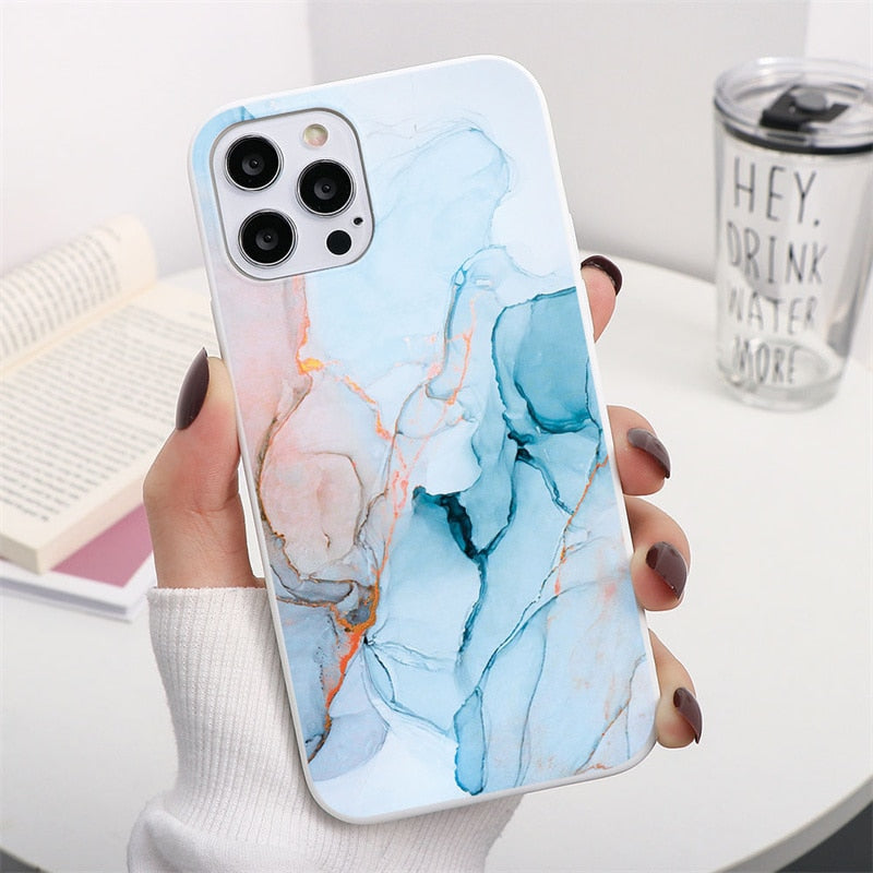 iPhone 14 Pro Max Marmor-Design Case