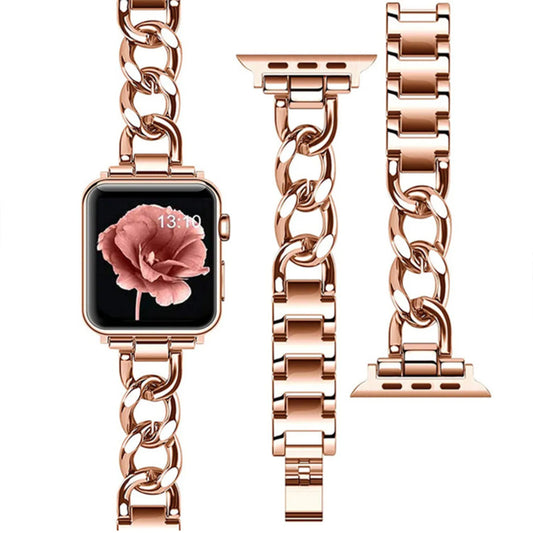 Edelstahl Armband für Apple Watch - kubanischem Gliederarmband-Design