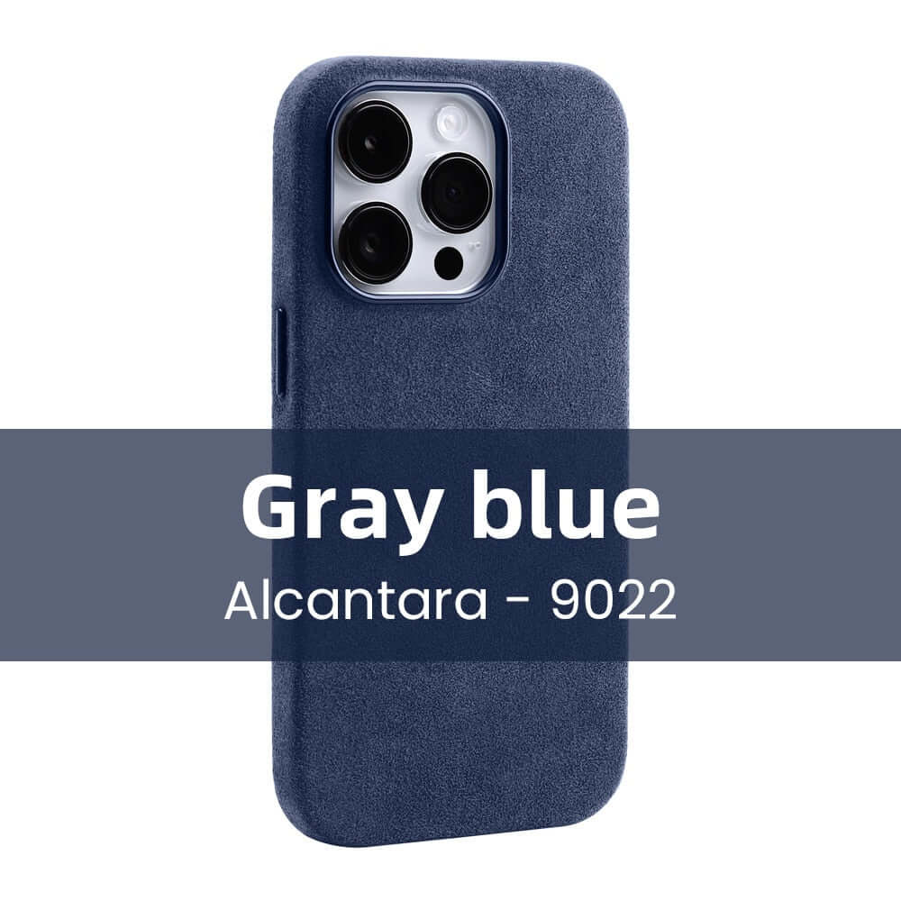 iPhone 15 Plus magnetische Alcantara Schutzhülle
