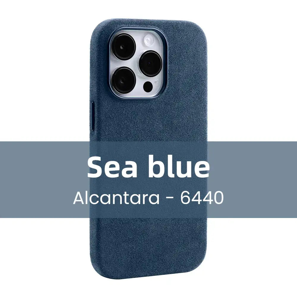 iPhone 15 Plus magnetische Alcantara Schutzhülle