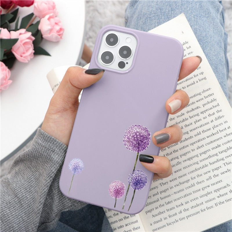 iPhone 13 mini Lavendel Flower Case