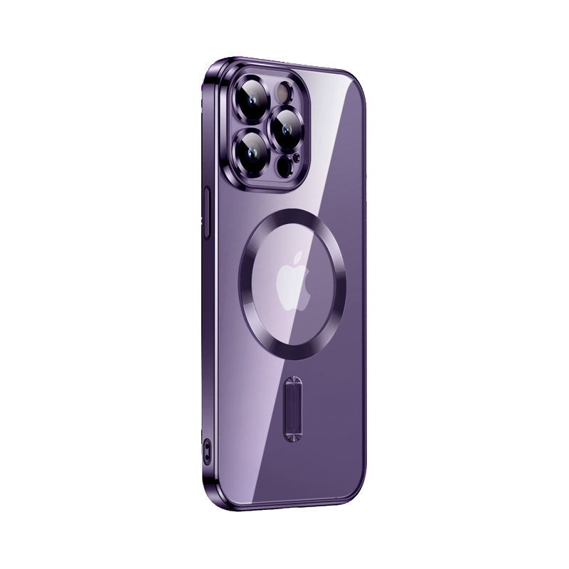 iPhone 14 Plus Transparente Case mit farbigen Akzenten & MagSafe