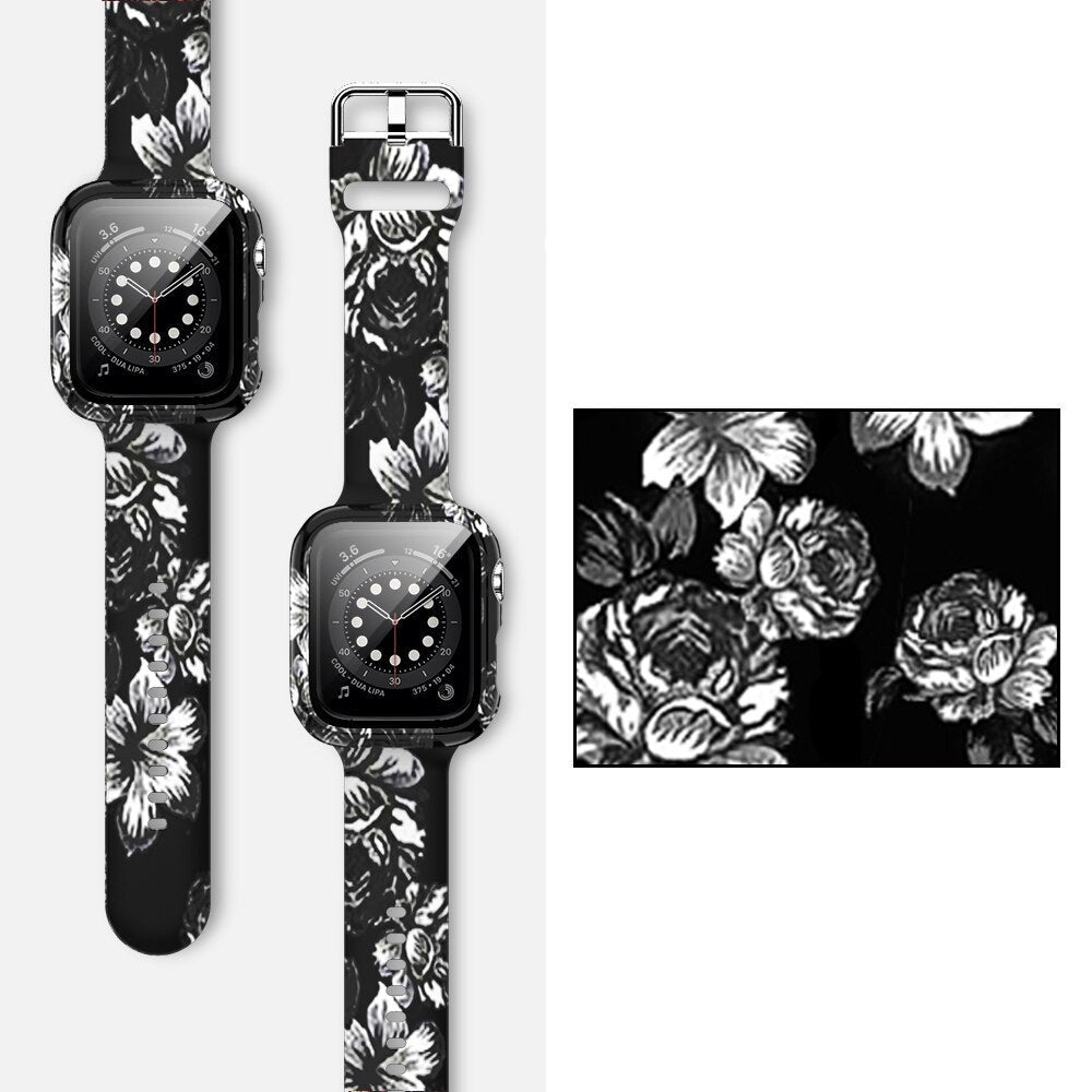 Apple Watch Silikon Armband + Displayschutz