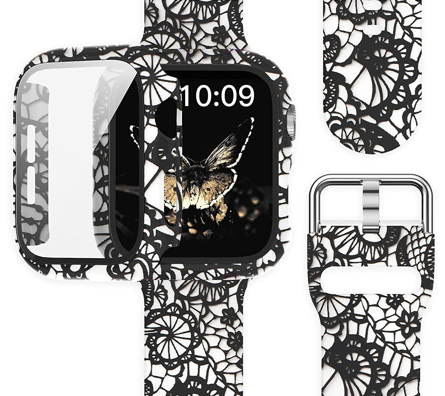 Apple Watch Silikon Armband + Displayschutz