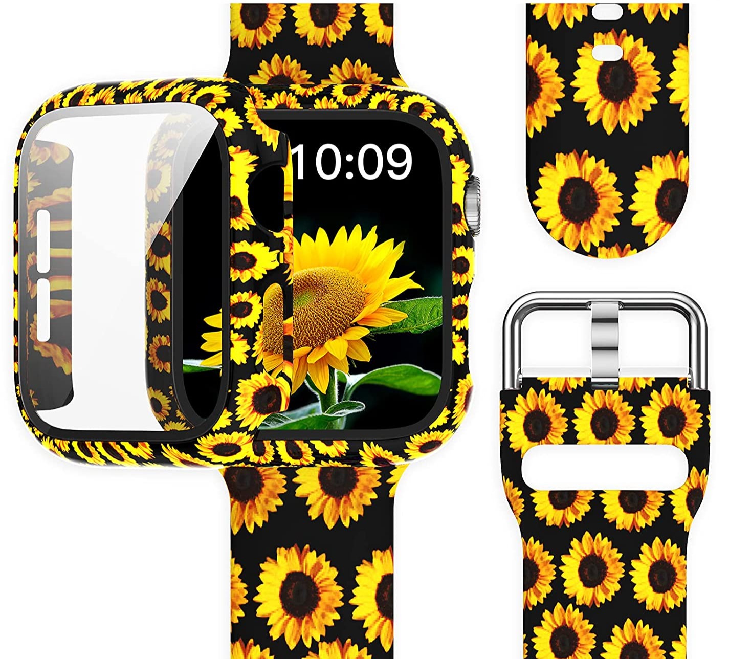Apple Watch Silikon Armband + Displayschutz