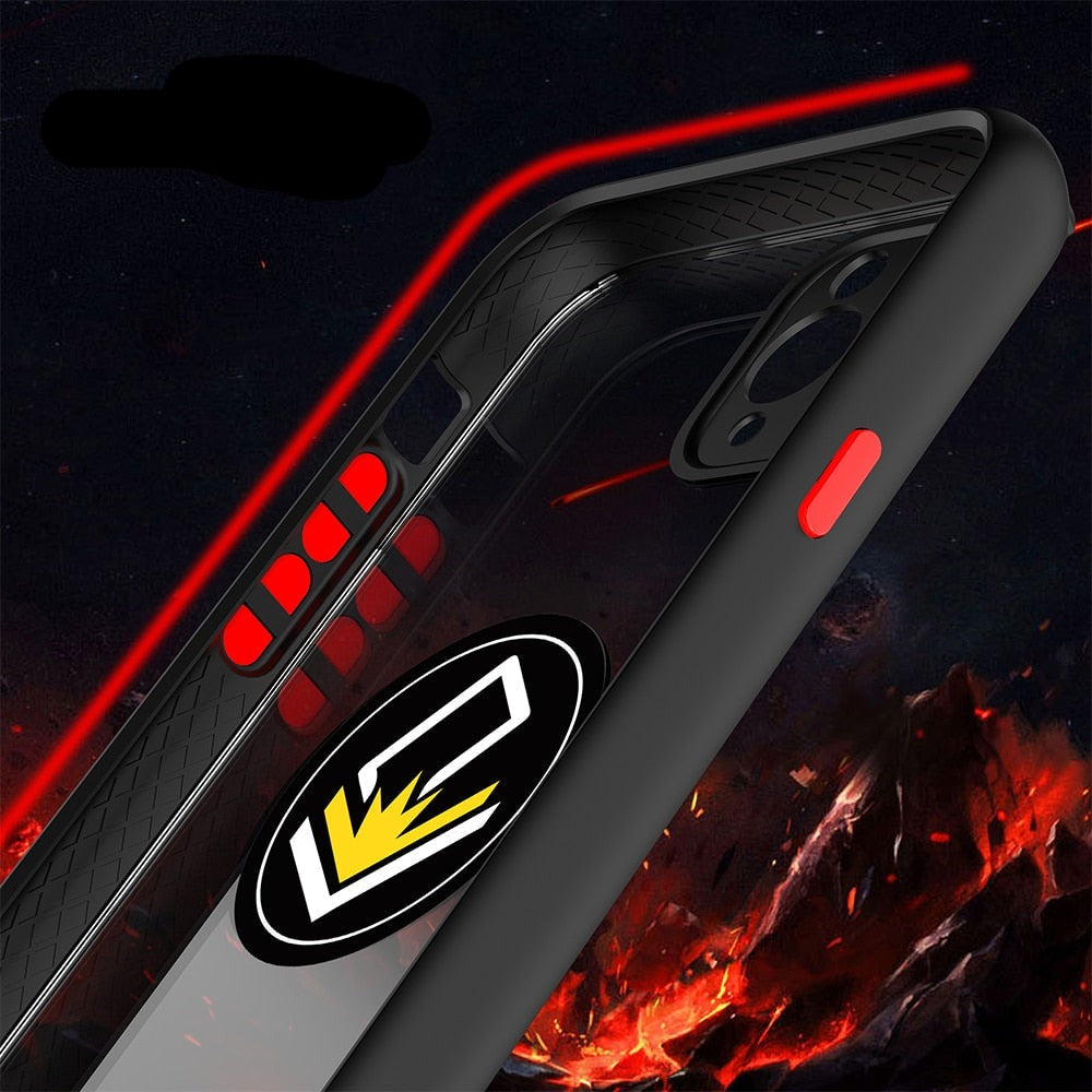 iPhone 11 Pro Schutzhülle mit farblichen Akzenten und magnetischen Ringhalter