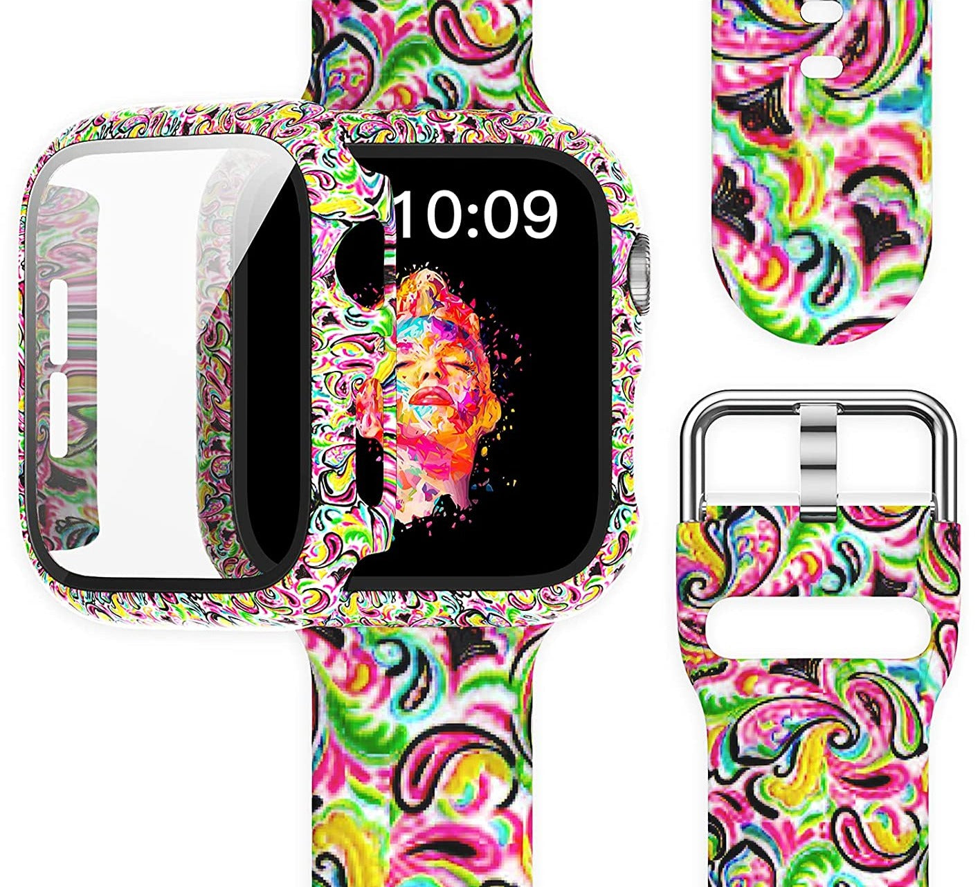 Apple Watch Silikon Armband + Displayschutz