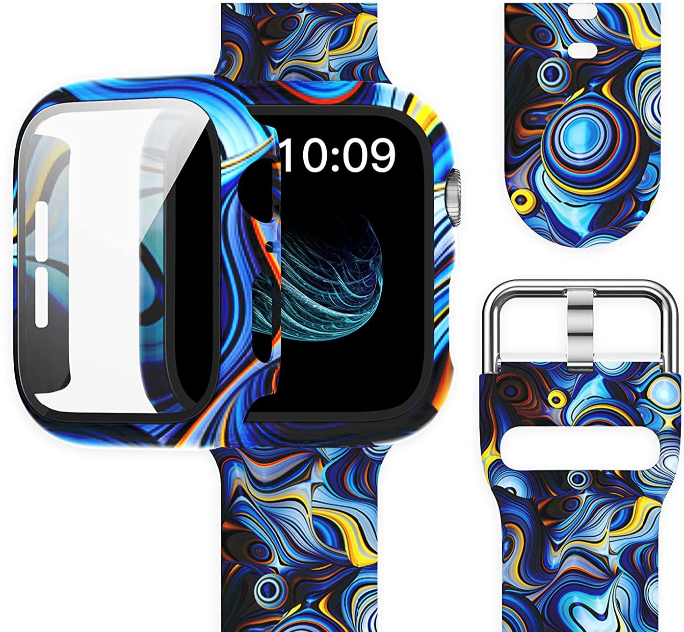 Apple Watch Silikon Armband + Displayschutz