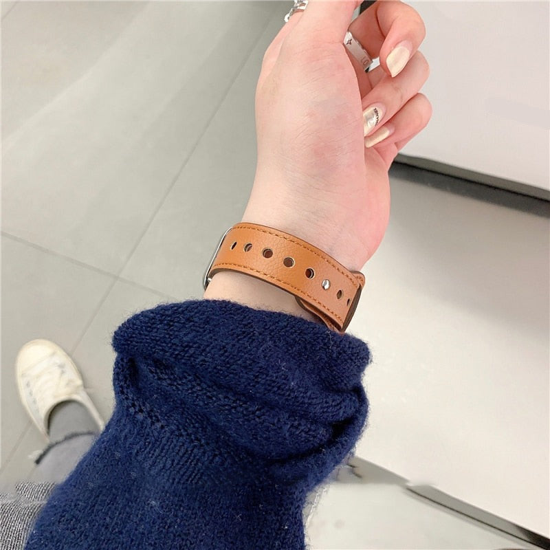 Apple Watch Lederband - Stilvoll und komfortabel für jedes Handgelenk