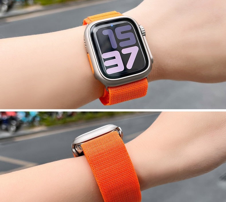 Nylon Strap für Apple Watch - Stilvoller Komfort 42-44-45-49 mm