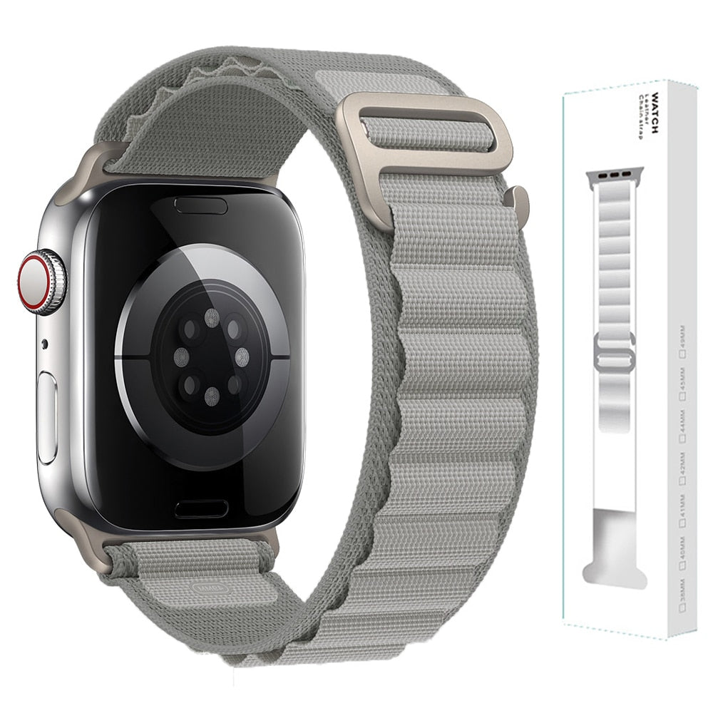 Nylon Strap für Apple Watch - Stilvoller Komfort 42-44-45-49 mm
