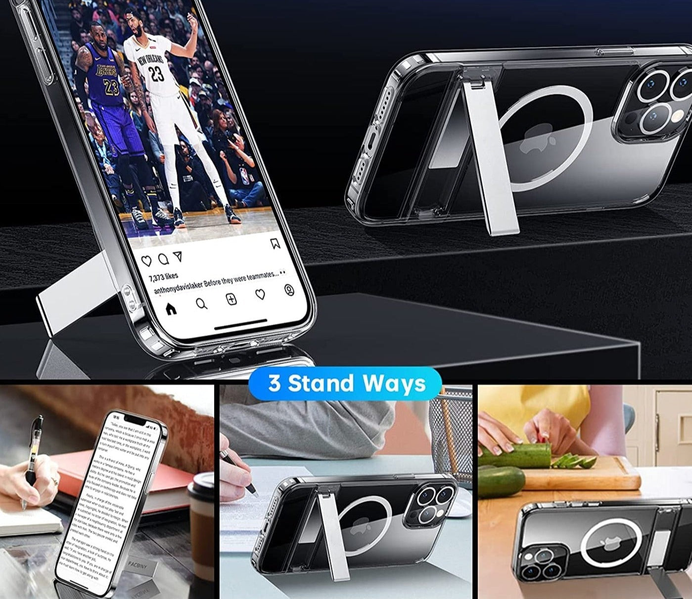 iPhone 12 Pro Clear Case mit MagSafe & Ständer