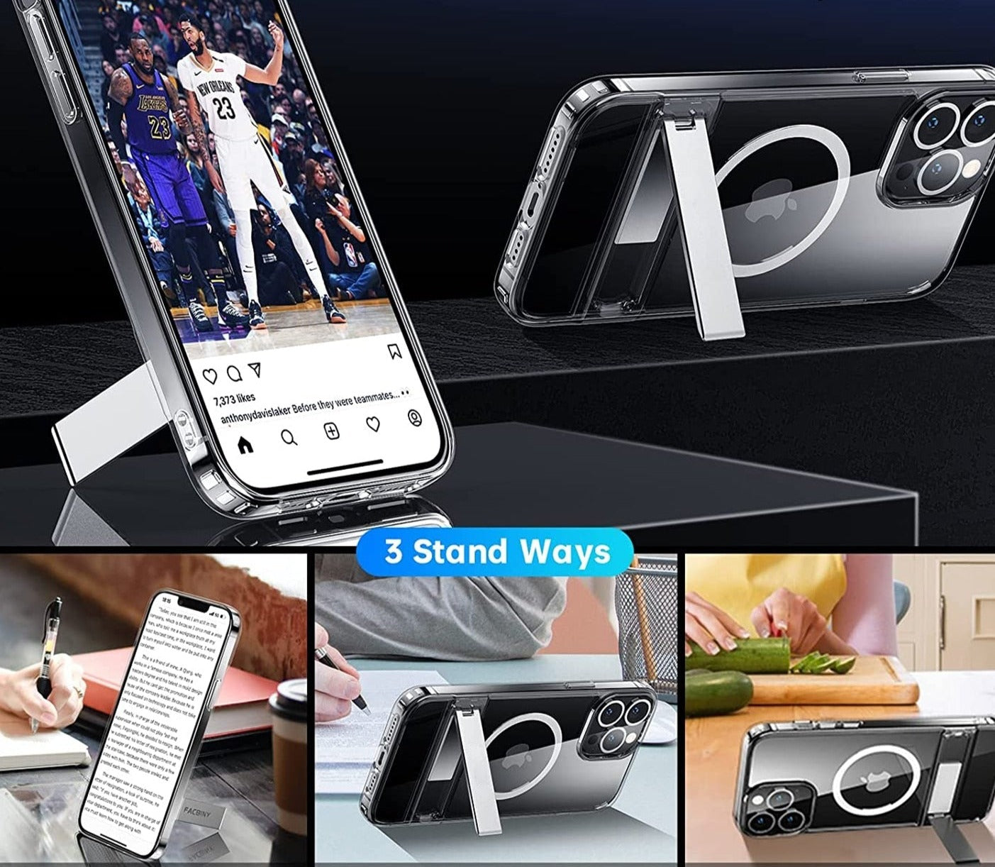 iPhone 13 Clear Case mit MagSafe & Ständer