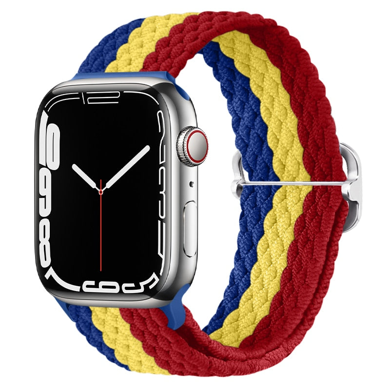 Apple Watch Stilvolles Nylon geflochtenes Schleifenband
