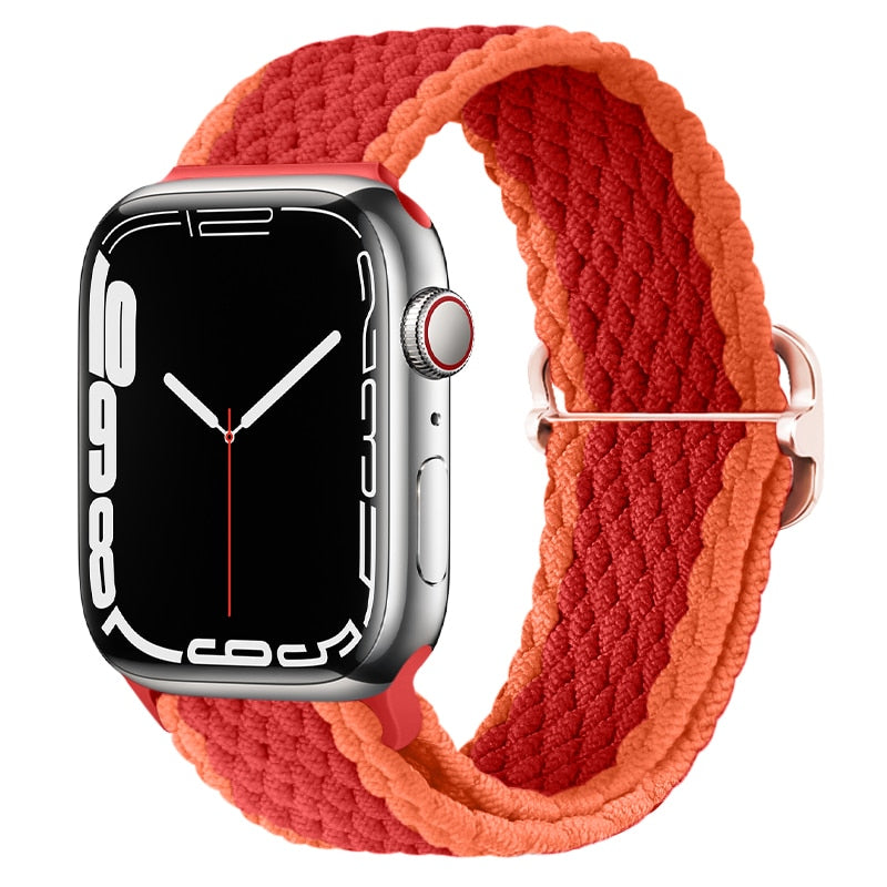Apple Watch Stilvolles Nylon geflochtenes Schleifenband