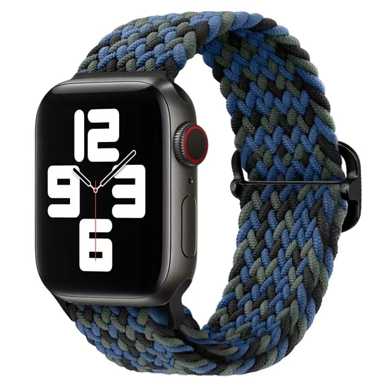 Apple Watch Stilvolles Nylon geflochtenes Schleifenband