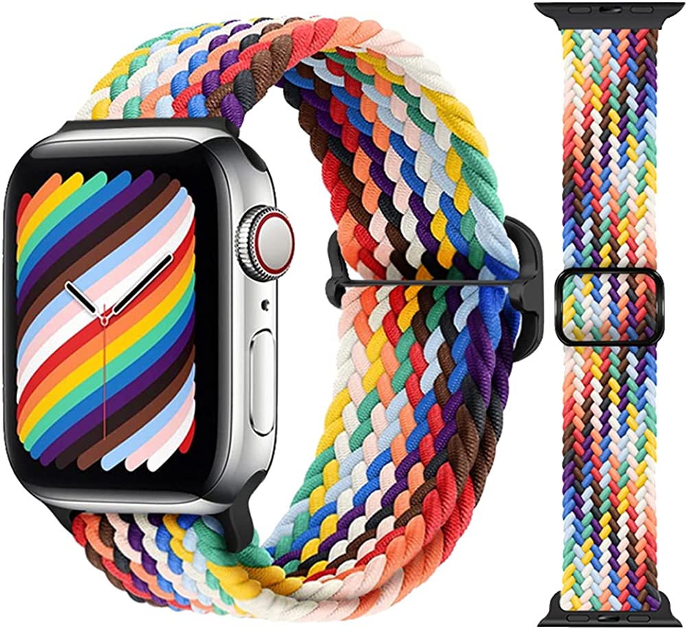 Apple Watch Stilvolles Nylon geflochtenes Schleifenband