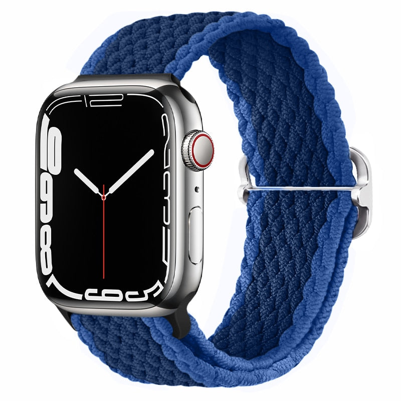 Apple Watch Stilvolles Nylon geflochtenes Schleifenband