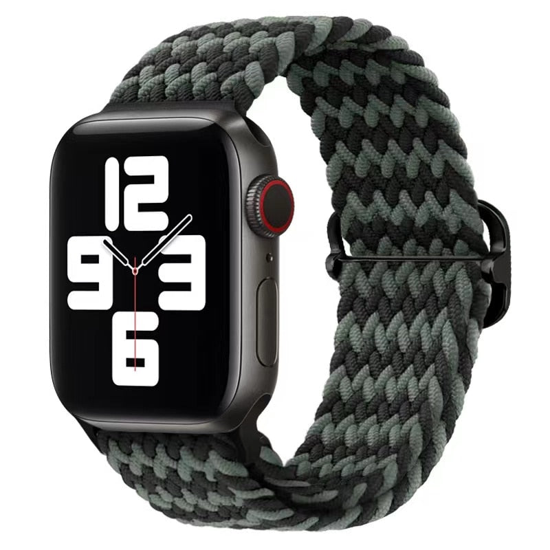Apple Watch Stilvolles Nylon geflochtenes Schleifenband