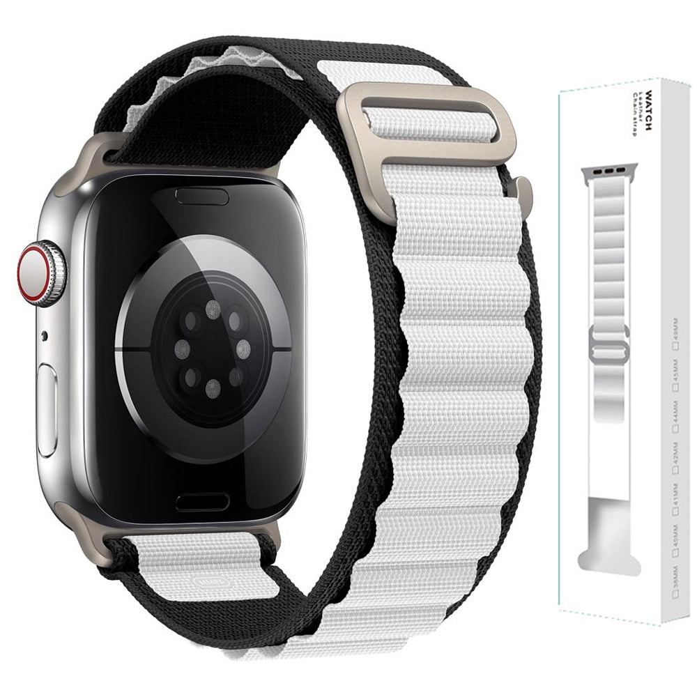 Nylon Strap für Apple Watch - Stilvoller Komfort 42-44-45-49 mm