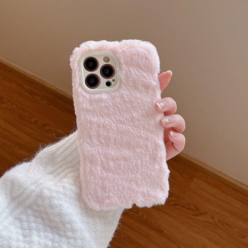 iPhone 14 Pro Max Case im luxuriösem Pelz-Design