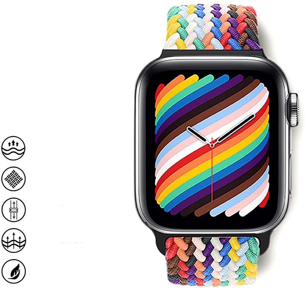 Apple Watch Stilvolles Nylon geflochtenes Schleifenband