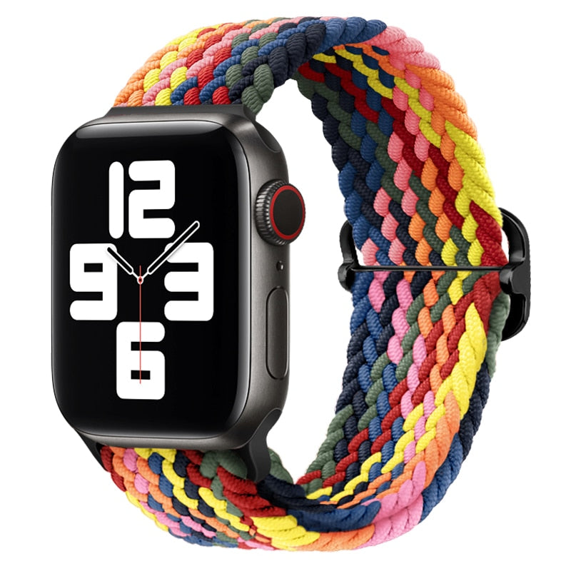Apple Watch Stilvolles Nylon geflochtenes Schleifenband