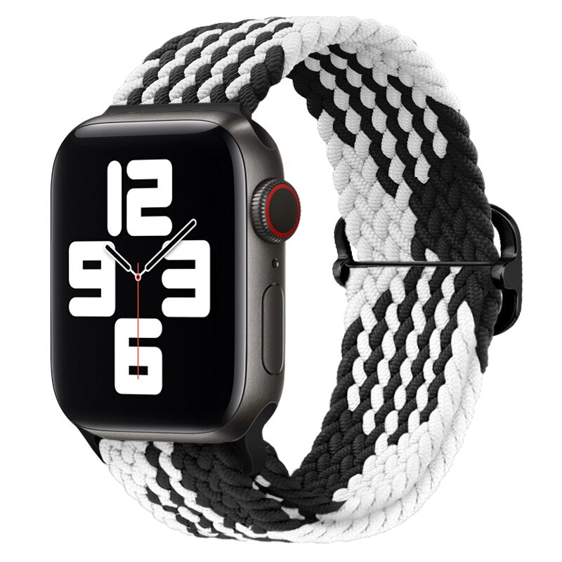 Apple Watch Stilvolles Nylon geflochtenes Schleifenband