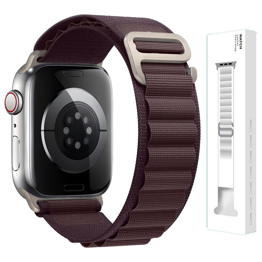 Nylon Strap für Apple Watch - Stilvoller Komfort 42-44-45-49 mm