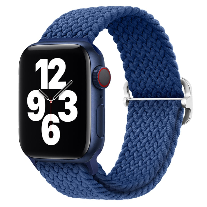 Apple Watch Stilvolles Nylon geflochtenes Schleifenband