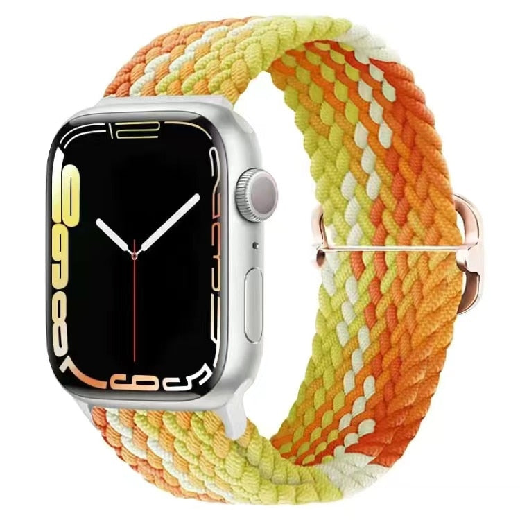 Apple Watch Stilvolles Nylon geflochtenes Schleifenband