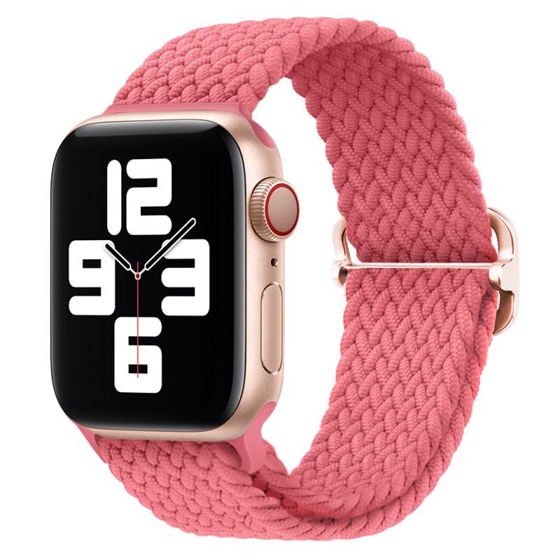 Apple Watch Stilvolles Nylon geflochtenes Schleifenband