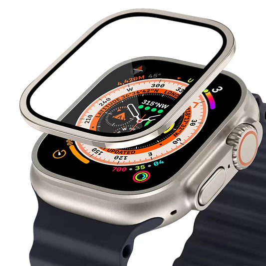 Apple Watch Ultra Screen Protector mit Metallrahmen