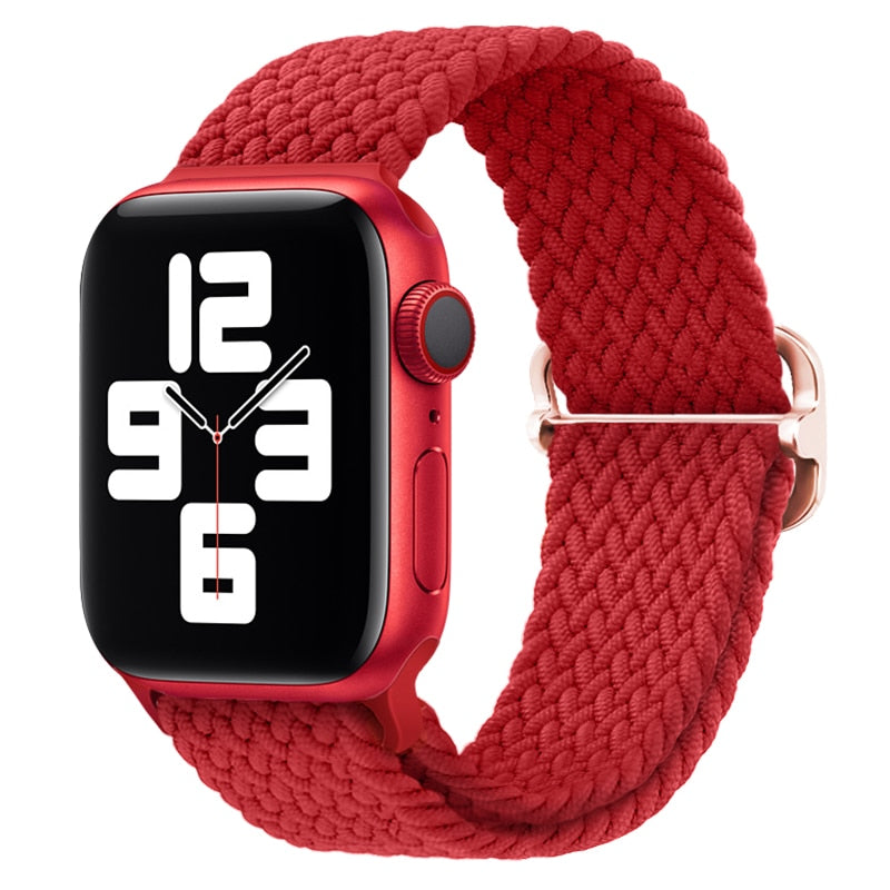 Apple Watch Stilvolles Nylon geflochtenes Schleifenband