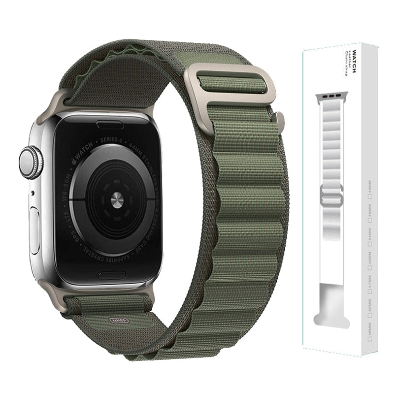 Nylon Strap für Apple Watch - Stilvoller Komfort 42-44-45-49 mm