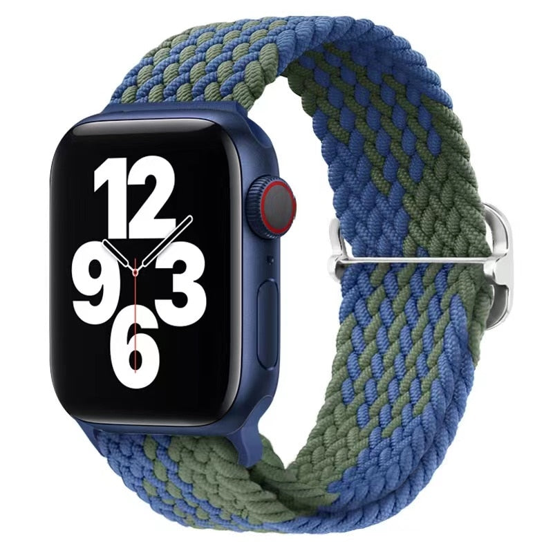 Apple Watch Stilvolles Nylon geflochtenes Schleifenband