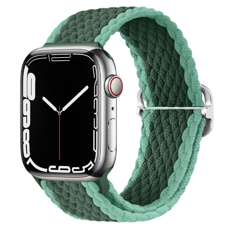 Apple Watch Stilvolles Nylon geflochtenes Schleifenband
