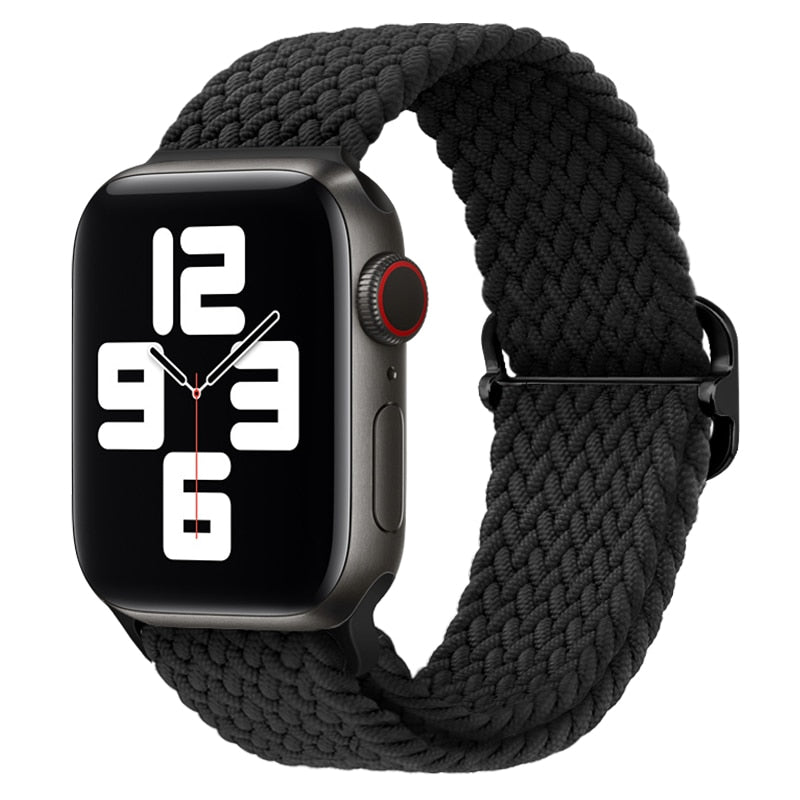 Apple Watch Stilvolles Nylon geflochtenes Schleifenband